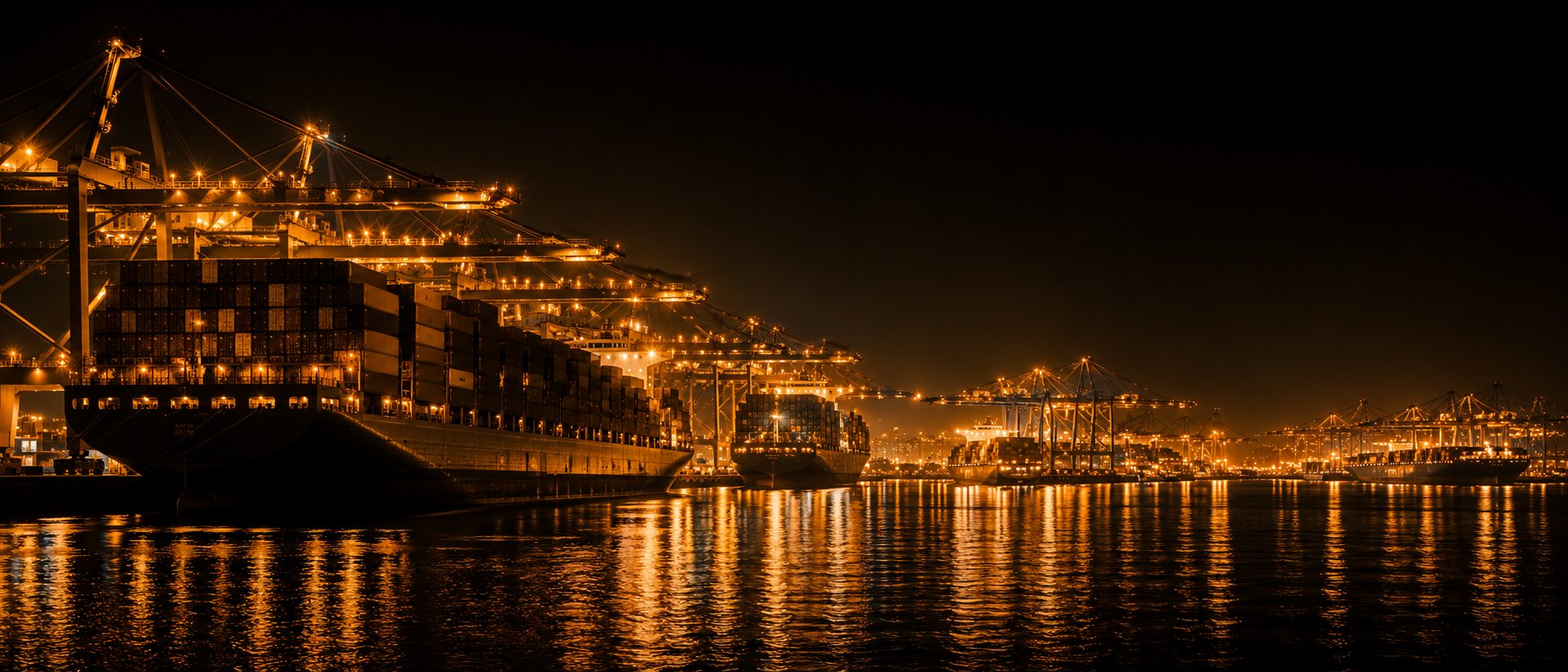 Container port — scale of global logistics